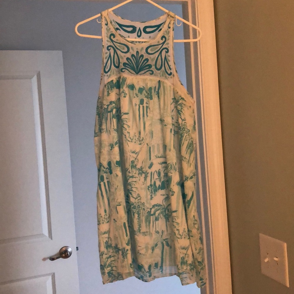 Lilly blue and white dress